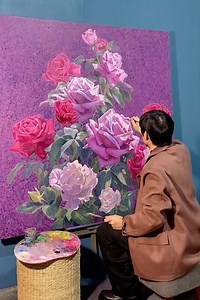 865K views · 10K reactions | Beautiful flower painting #art #painting #draw | ART | Facebook