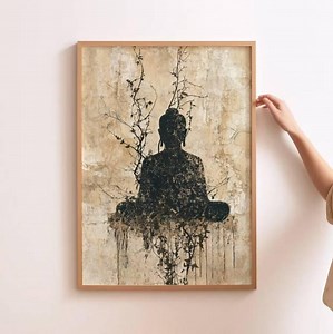 Art de bouddha, bohème, décoration d'intérieur, décoration murale, moderne (téléchargement numérique) - Etsy France