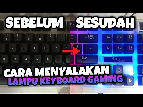 Cara menyalakan lampu keyboard gaming/RGB