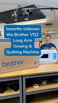 Watch us unbox a brand new Brother Long Arm Sewing and Quilting Machine for the studio!