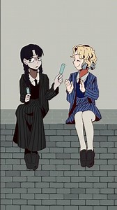 Wednesday and Enid Mood (Wednesday Animation)