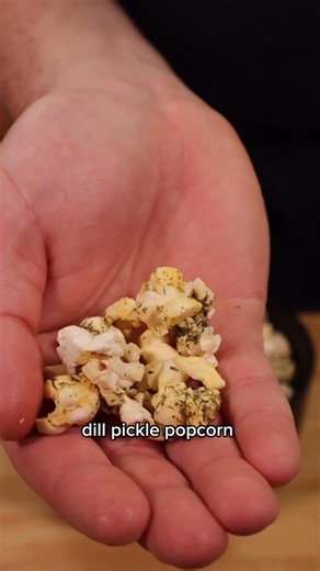 Rian Meck Cooks on Instagram: "Easy Dill Pickle Popcorn 🥒🍿 Recipe: ⬇️ What you need: 2 teaspoons dill weed 1 teaspoon garlic powder 1 teaspoon sea salt Black pepper, to taste 2 tbsp butter, melted 1 microwavable bag of popcorn How to make: 1. Combine the seasonings in a small bowl, set aside. 2. Pop the popcorn in the microwave, and pour into a large bowl. Add the melted butter and seasoning mix to the popcorn. 3. Toss to mix everything together and enjoy! #cooking #food #popcorn"