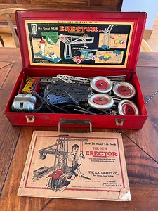 Vintage Erector Set 6 1/2 Electric Engine Set, Circa 1938 - Etsy