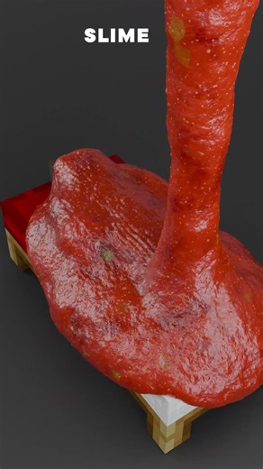 Minecraft vs Real Life fluid simulation ASMR sound in blender