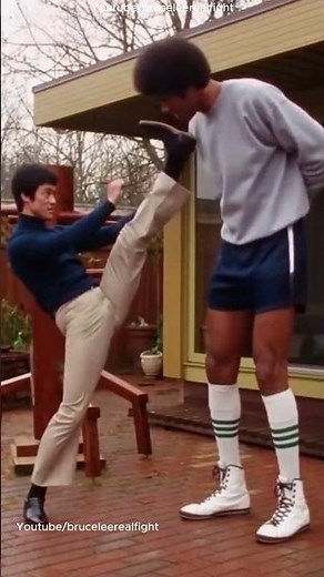 2.3 Meter Giant Tries Bruce Lee Kicks