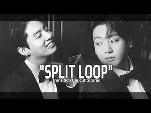 SPLIT LOOP TRANSITION - CAPCUT TUTORIAL | JEON JUNGKOOK | BTS | BANGTAN SONYEONDAN | TRENDING | FYP