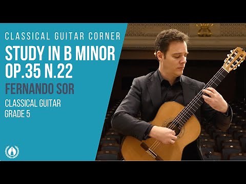 Study in B Minor by Fernando Sor - Grade 5 Repertoire for Classical Guitar