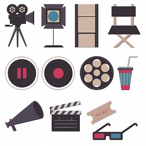 Movie Studio Cinema Embroidery Design, Movie Studio Cinema Machine Embroidery File, 12 Design, 6 Size, Instant Download - Etsy