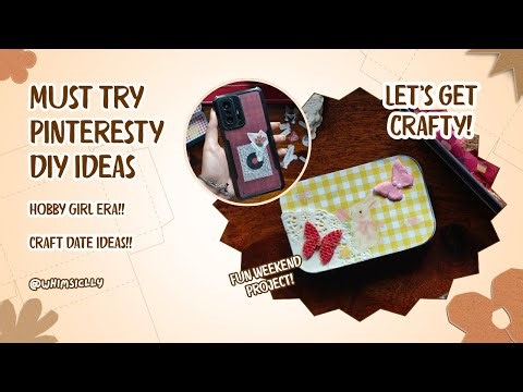 Craft ideas for hobby girls | 3 pinterest inspired craft ideas for when you're bored | @whimsiclly 