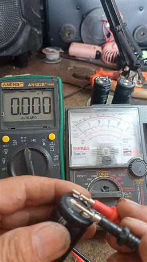 Capacitor test,,🙂🙂🙂 #electronics #electronicsrepair #amplifier | Renato Bulalacao Albao
