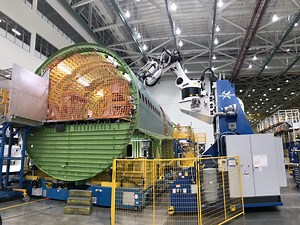 Find out what happens when robots team up with humans for Boeing’s 777X