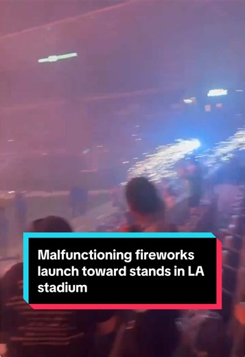An apparent malfunction sent fireworks flying into the stands at BMO Stadium in Los Angeles following an Angel City FC match on Friday, forcing fans to flee for safety. A spokesperson for the team said that there were no injuries and everyone was able to leave the stadium safely. They also said that they're working directly with the pyrotechnics company to determine what happened. #fireworks #la #losangeles #soccer #news