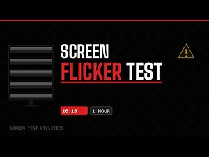 Screen Flicker Test (16:10) – 1 Hour – Full Screen