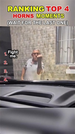 He Really Wanted To Fight A Car Horn 🚗💨 #shorts #funny