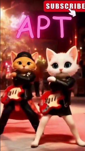 "APT Song Gets a Cat Duet 🐱🎶| Pet Dance Video" #apt #catdance #youtubeshorts #aptsong #animaldance