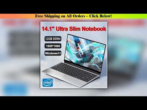 14.1" laptop Notebook Windows 11 intel Atom A3950 Laptop Computer 12GB RAM 2TB SSD 1920*1080P