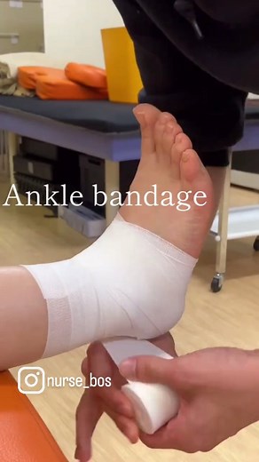 |'m Ŋurse | Wrap it up! 💉👣 Did you know the right ankle bandaging technique can make all the difference in reducing swelling and pain? 🤔 Watch till the... | Instagram
