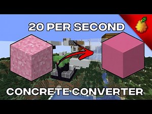 Fastest Vanilla Concrete Converter (72,000 per hour)