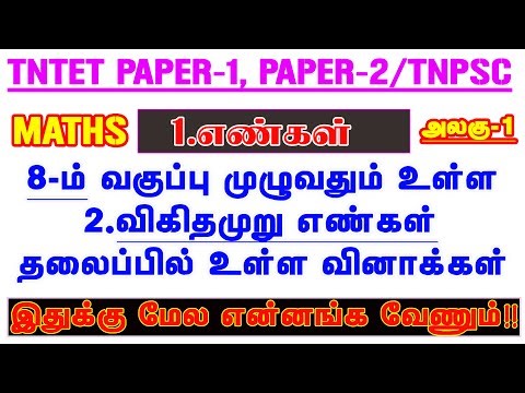 8th Class MATHS Numbers and Rational Numbers Questions Unit-1