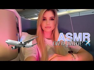 ASMR on an Airplane ✈️ Relaxing Flight Sounds & Cabin Ambience for Sleep and Relaxation