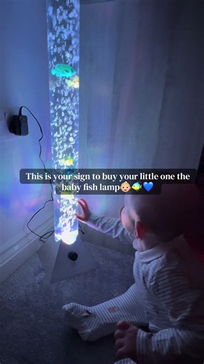 Calming Bubble Fish Lamp for Children