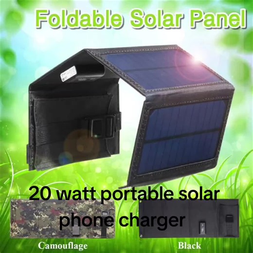 20W 5V portable waterproof Solar Panel mobile phone battery charger for outdoor camping @Inteltech Warehouse #mobile #iphoneproblemsolved #phonetipsandtricks #android #iphone #powerbank #fyp #apple #samsung #iphonetips #iphonetricks #ebay #solar