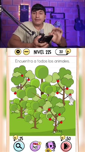 Solución al Nivel 224 de Brain Test