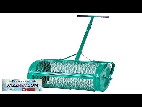 VEVOR Compost Spreader 24 in Wide Peat Moss Spreader with Push Tow Handle