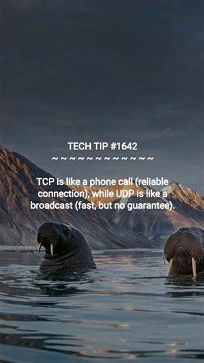 TCP vs. UDP Explained Simply | 2025-12-07 | #Shorts #TechTips #systemadmintips #programmingtips