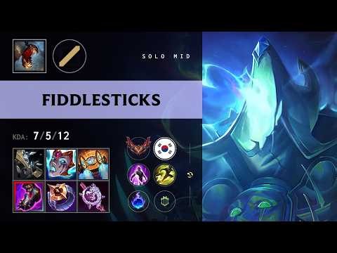 Fiddlesticks Mid vs Ryze - KR Grandmaster Patch 26.13