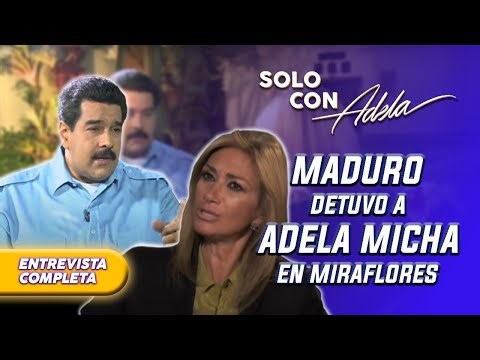 Adela Micha CARA a CARA con Nicolás Maduro en Miraflores