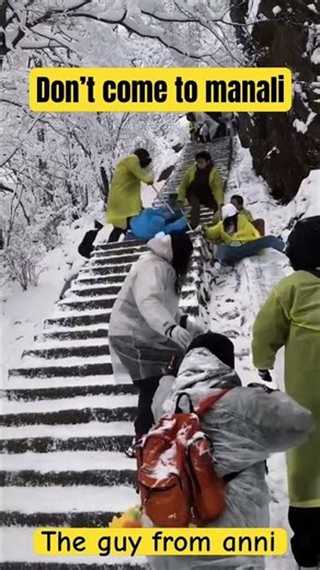 Impossible to Walk ❄️ Manali Covered in Heavy Snowfall