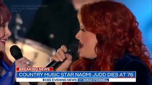 15K views · 446 reactions | Tributes are pouring in for country music legend Naomi Judd who died unexpectedly at the age of 76. Her death is shining light on mental illness, something Judd herself had publicly struggled with. | CBS Evening News | Facebook