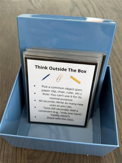 Brain Break Cards for Middel School and Older (24 Cards) | Classroom & Home | Printable PDF Instant Download - Etsy