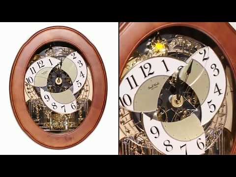 RHYTHM Magic Motion Clock 4MH780WD06 Nostalgia