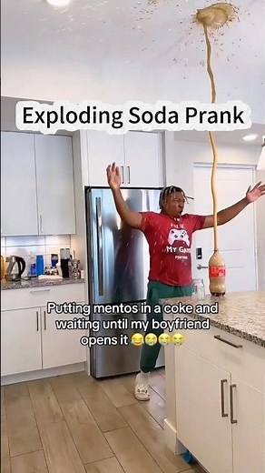 Exploding Soda Prank #funny #happy #fyp #funnyvideos #pranks