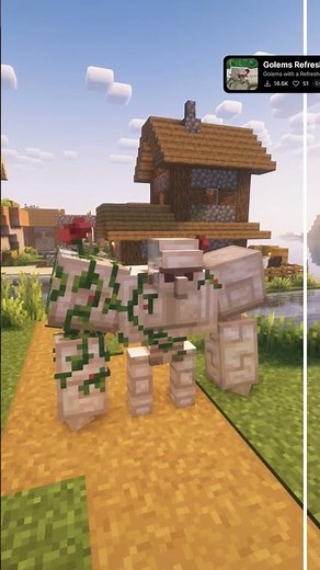 The Best Resource Pack To Improve Your Minecraft Village #minecraft #shorts #mc #txt