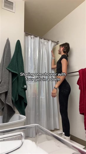 Its a struggle #foryoupage #roomates #dorm #college #trending | Dorm Shower
