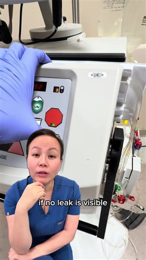 How to Respond to a Cartridge Alarm Leak Alarm on NxStage Dialysis Machine. #nurse #crrt #nxstage