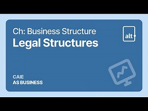 Business Structure | Legal Structures | A Level | Business