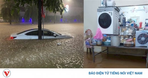 Nước sông Cầu vượt báo động 3, Thái Nguyên ngập sâu trong nước lũ