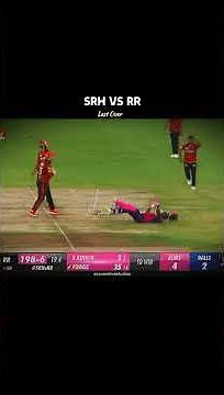 SRH Vs RR 2024 | Last Over