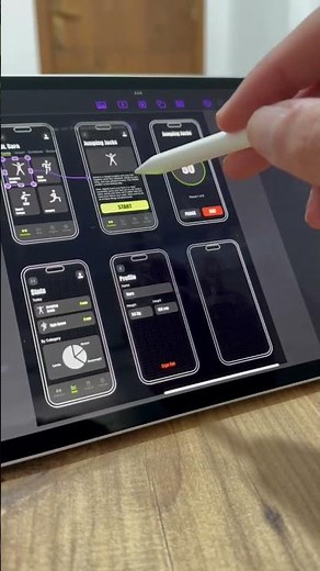 POV: This is how I use my iPad to design my UI/UX app ideas 🤩🔥