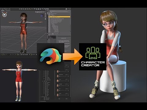 Daz Studio to Character Creator 3 - Transforming Daz 3D characters into Character Creator 3