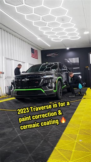 🔸 2023 Chevrolet Traverse | Paint Correction & Ceramic Coating 🔸 This vehicle came in with the typical swirl marks and light scratches you see on most daily drivers so we performed our full two-step paint correction to safely remove the defects and restore the clarity of the paint. The result? 👇 A deep, glossy finish that looks dramatically better in the sun and under lighting. But we didn’t stop there… To protect that freshly corrected paint, we applied our Level 2 ceramic coating. Here’s wh
