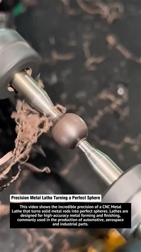 Precision Metal Lathe Turning a Perfect Sphere | Amazing CNC Machining Process