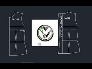 AutoCad Fashion and Design Pattern drafting for beginners. Sewing Drawing Pattern Using AutoCAD.