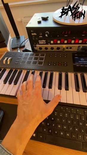 Funky House Orchestral Melody and Funky Bass Groove Performance by Bass Fun