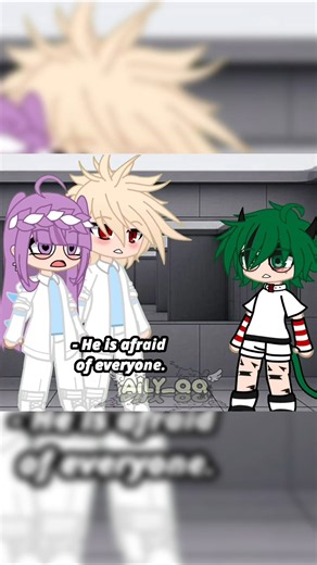 He is afraid of everyone #bakudeku #bkdk #gacha #mha #anime #animation #bl #lgbt #youtubeshorts #fyp