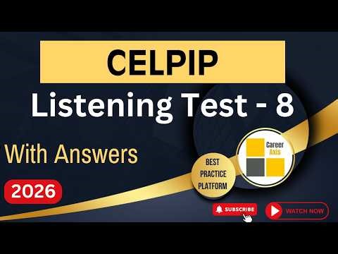 Celpip Listening Mock Test - 8 | Celpip Listening Test Practice With Answers - 2026